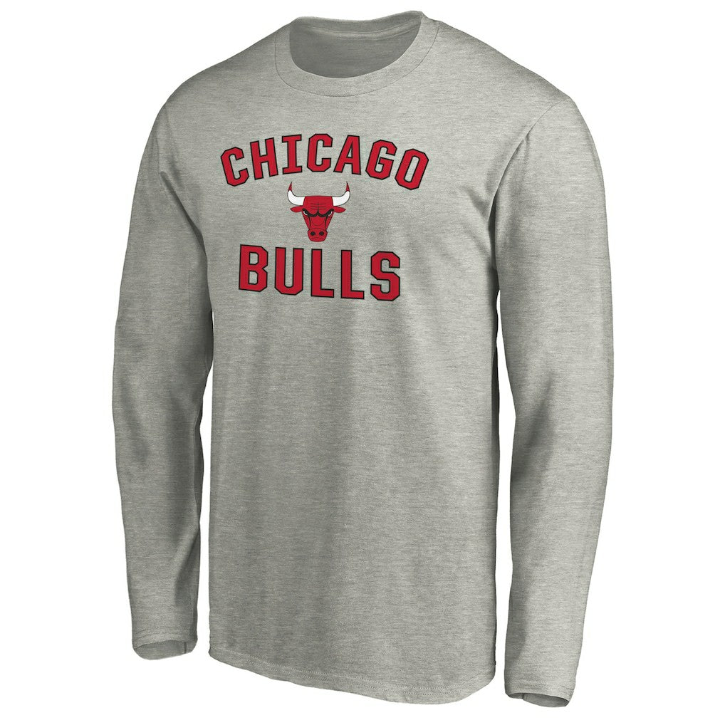 NBA - Chicago Bulls Victory Arch Long Sleeve T-Shirt - Heathered Gray