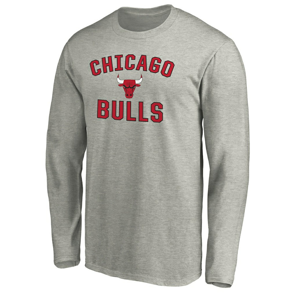 NBA - Chicago Bulls Victory Arch Long Sleeve T-Shirt - Heathered Gray