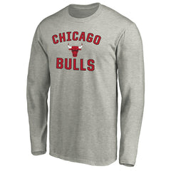 NBA - Chicago Bulls Victory Arch Long Sleeve T-Shirt - Heathered Gray