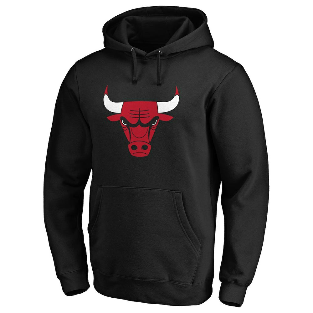 NBA - Chicago Bulls Primary Mascot Logo Pullover Hoodie - Black