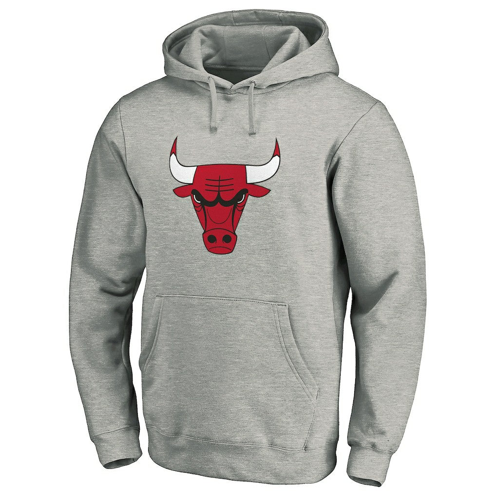 NBA - Chicago Bulls Primary Mascot Logo Pullover Hoodie - Heathered Gray