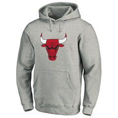 NBA - Chicago Bulls Primary Mascot Logo Pullover Hoodie - Heathered Gray