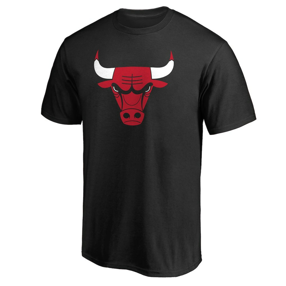 NBA - Chicago Bulls Primary Mascot Logo T-Shirt - Black