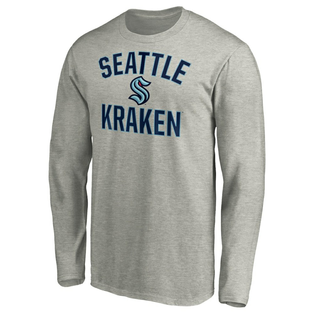 Seattle Kraken Victory Arch Long Sleeve T-Shirt Heathered Gray