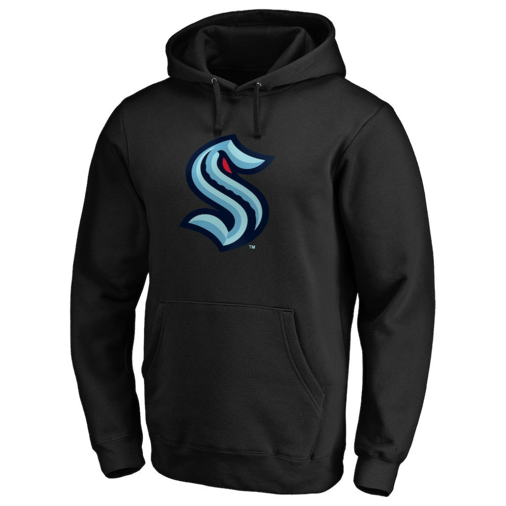 Seattle Kraken Primary Team Logo Pullover Hoodie Black