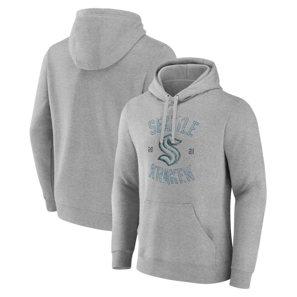 Seattle Kraken Heritage Pullover Hoodie Heathered Gray