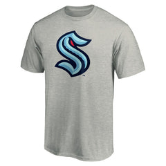 Seattle Kraken Primary Logo T-Shirt Heathered Gray