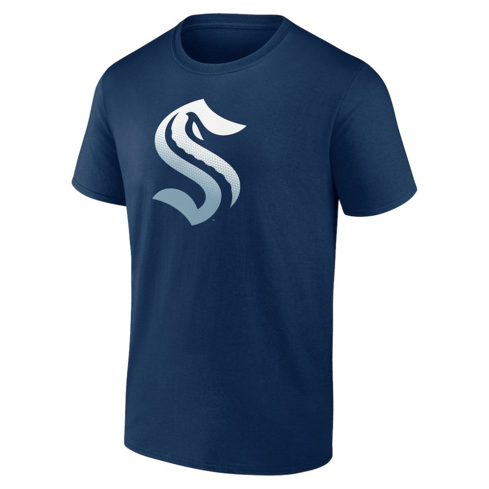 Seattle Kraken Gradient Logo T-Shirt Deep Sea Blue