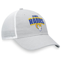 Los Angeles Rams Trucker Snapback Hat Heather Gray/White - Fanatics