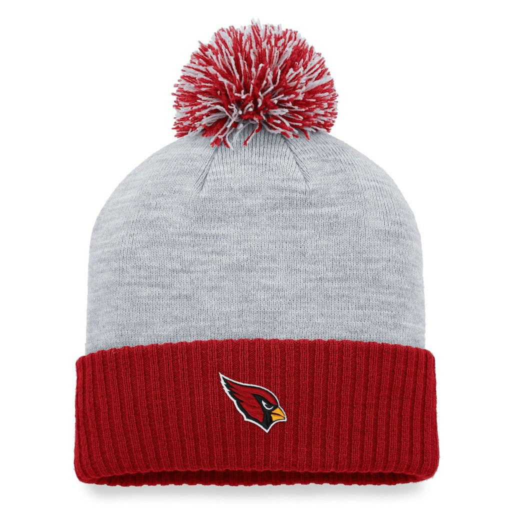 Arizona Cardinals Women's Ash Cuffed Knit Hat with Pom Heather Gray - Fanatics