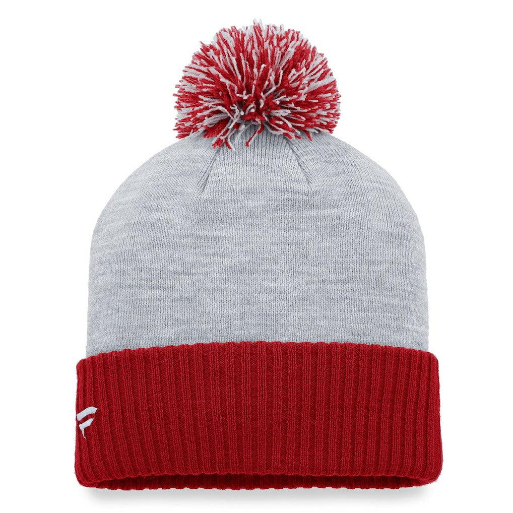 Arizona Cardinals Women's Ash Cuffed Knit Hat with Pom Heather Gray - Fanatics
