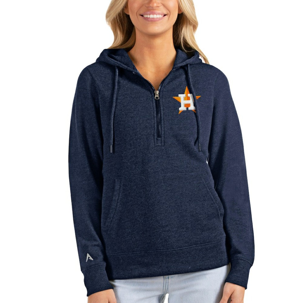 Houston Astros Antigua Women's Action Half-Zip Pullover Hoodie Near Me