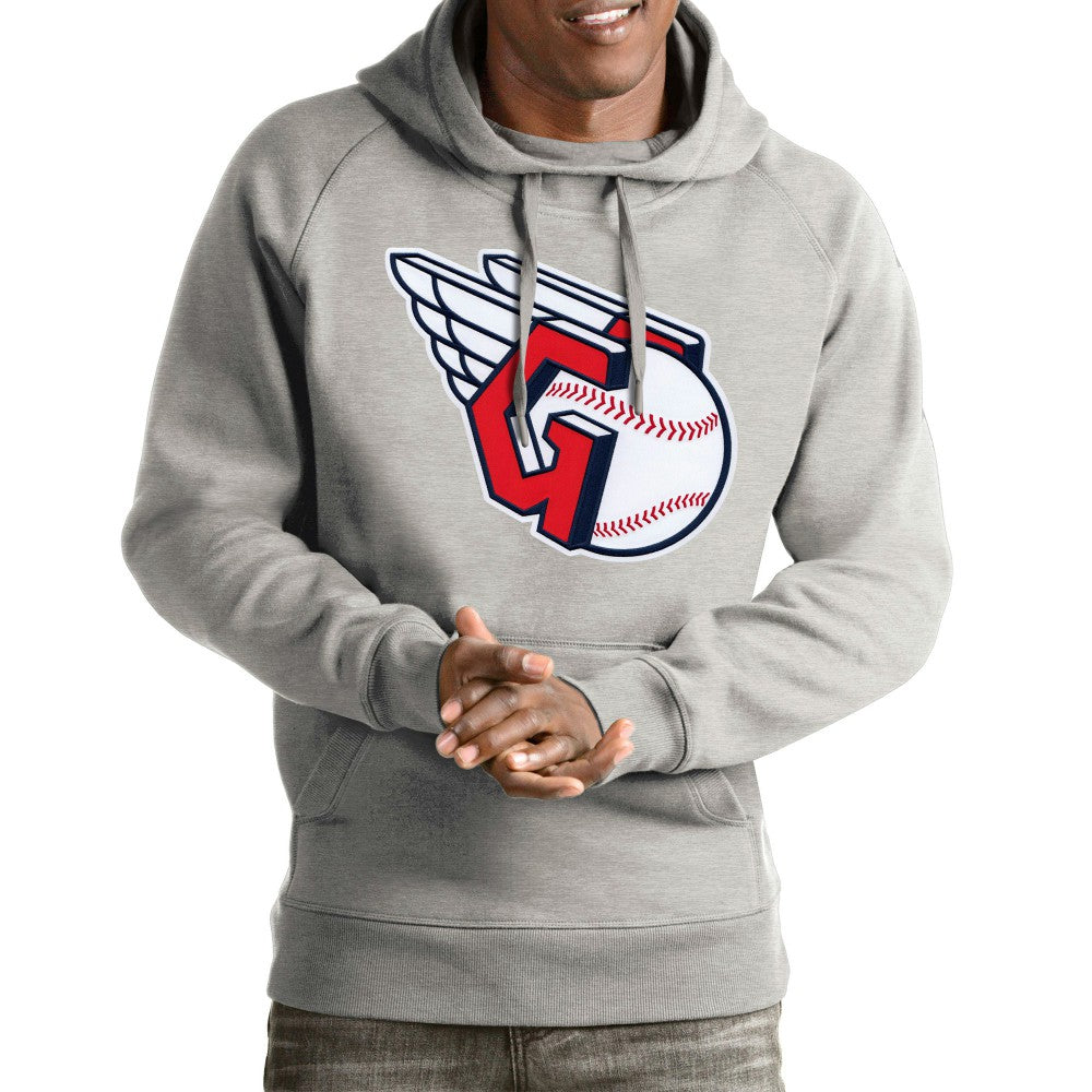 Cleveland Guardians Antigua Team Victory Pullover Hoodie Lifestyle