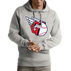 Cleveland Guardians Antigua Team Victory Pullover Hoodie Lifestyle