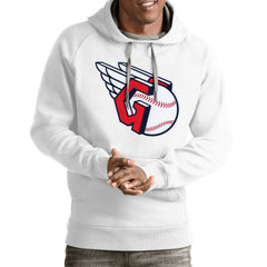 Cleveland Guardians Antigua Team Victory Pullover Hoodie Clearance