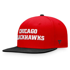 Chicago Blackhawks Fanatics Iconic Color Blocked Snapback Hat Red/Black