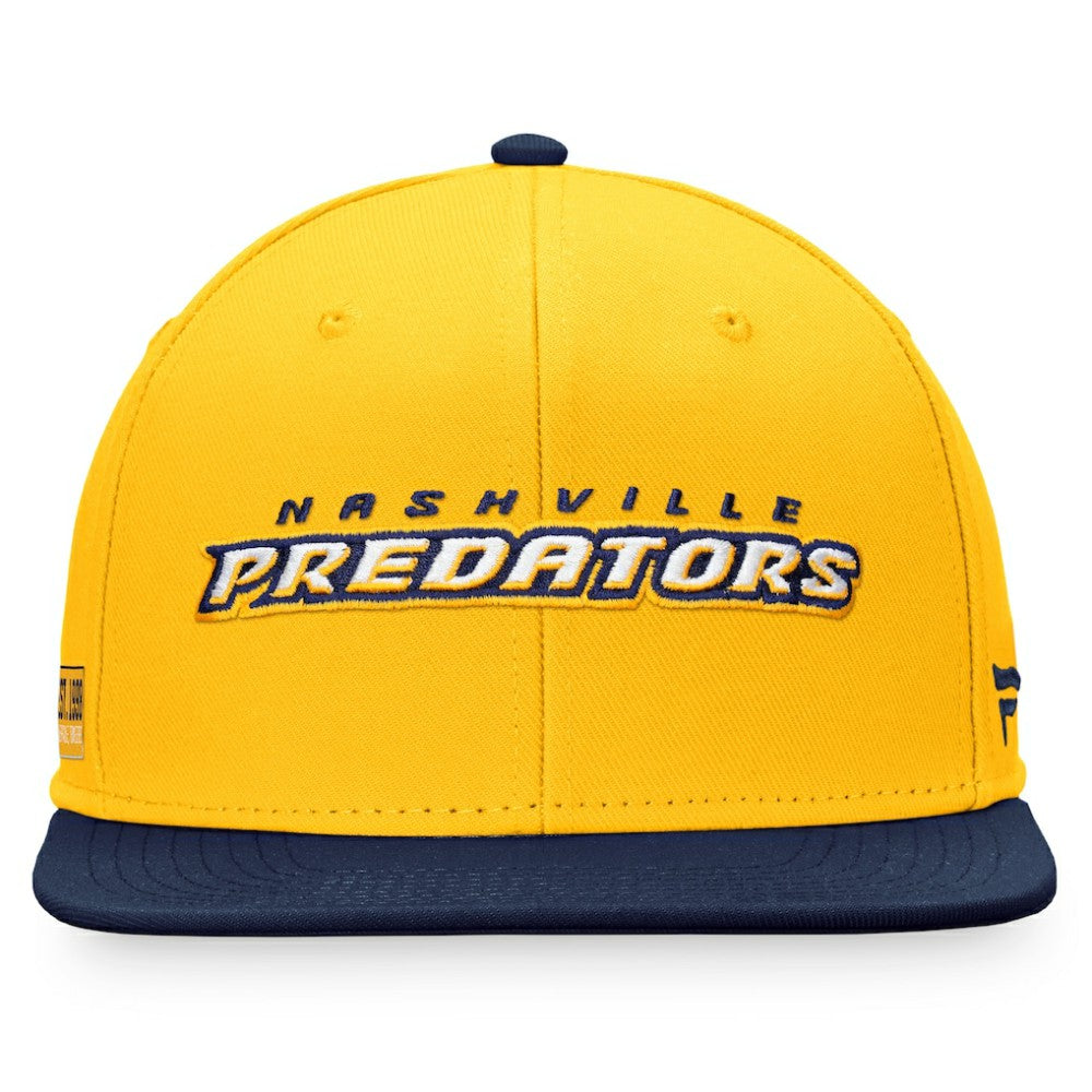 Nashville Predators - Fanatics Iconic Color Blocked Snapback Hat Gold/Navy