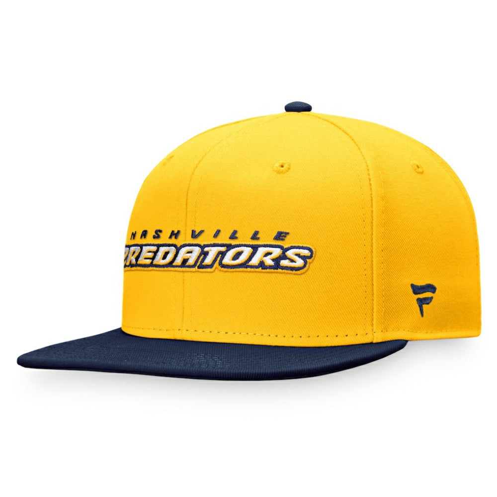 Nashville Predators - Fanatics Iconic Color Blocked Snapback Hat Gold/Navy