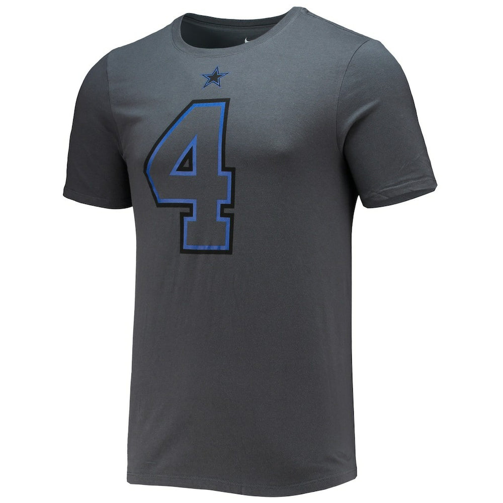 Dak Prescott Dallas Cowboys Player Name & Number T-Shirt Charcoal - Nike