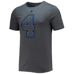 Dak Prescott Dallas Cowboys Player Name & Number T-Shirt Charcoal - Nike