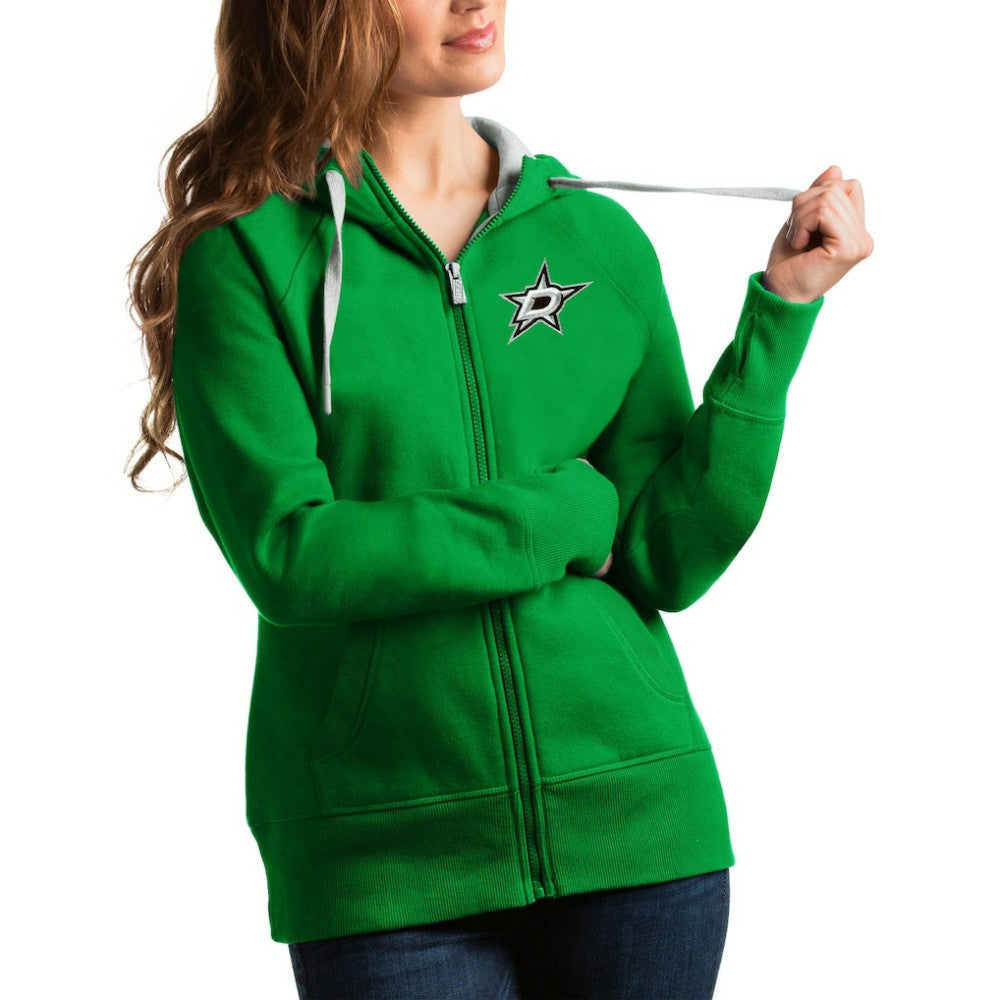 Dallas Stars - Antigua Women's Victory Full-Zip Hoodie Kelly Green