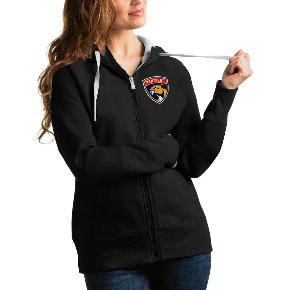 Florida Panthers - Antigua Women's Victory Full-Zip Hoodie Black