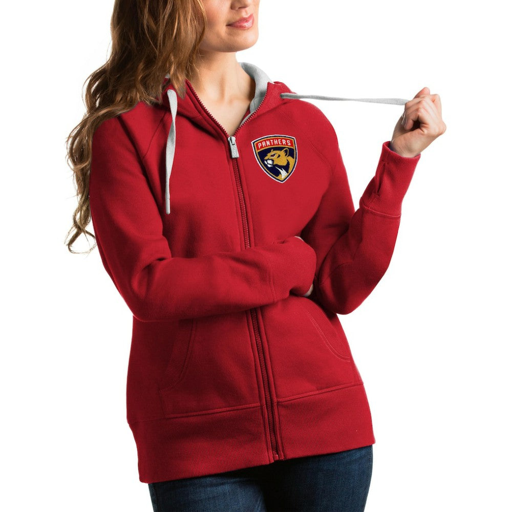 Florida Panthers - Antigua Women's Team Victory Full-Zip Hoodie Red