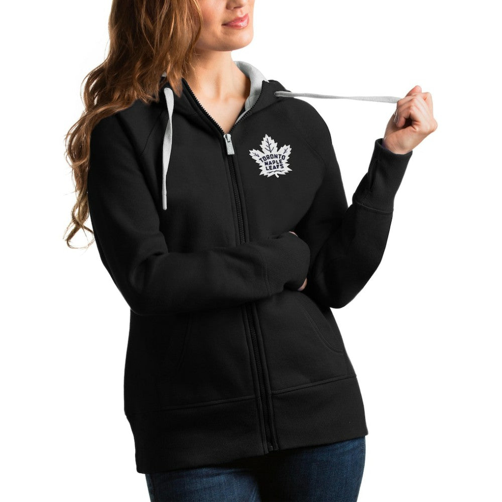 Toronto Maple Leafs - Antigua Women's Victory Full-Zip Hoodie Black