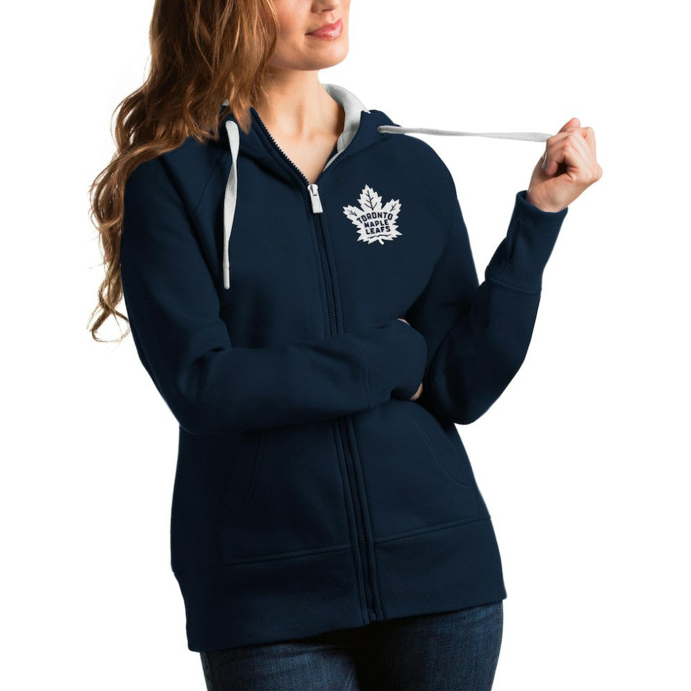 Toronto Maple Leafs - Antigua Women's Victory Full-Zip Hoodie Navy