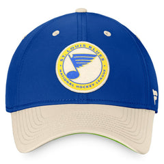 St. Louis Blues - Fanatics True Classics Retro Flex Hat Royal/Khaki