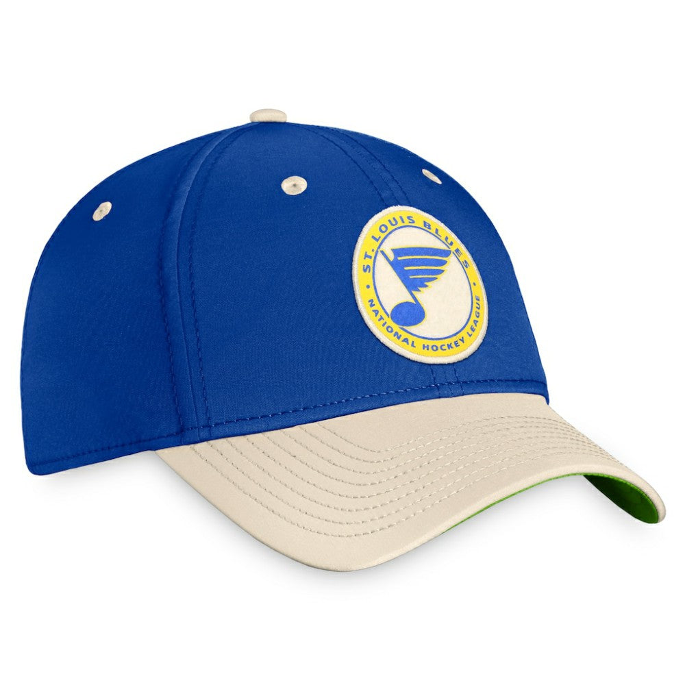 St. Louis Blues - Fanatics True Classics Retro Flex Hat Royal/Khaki