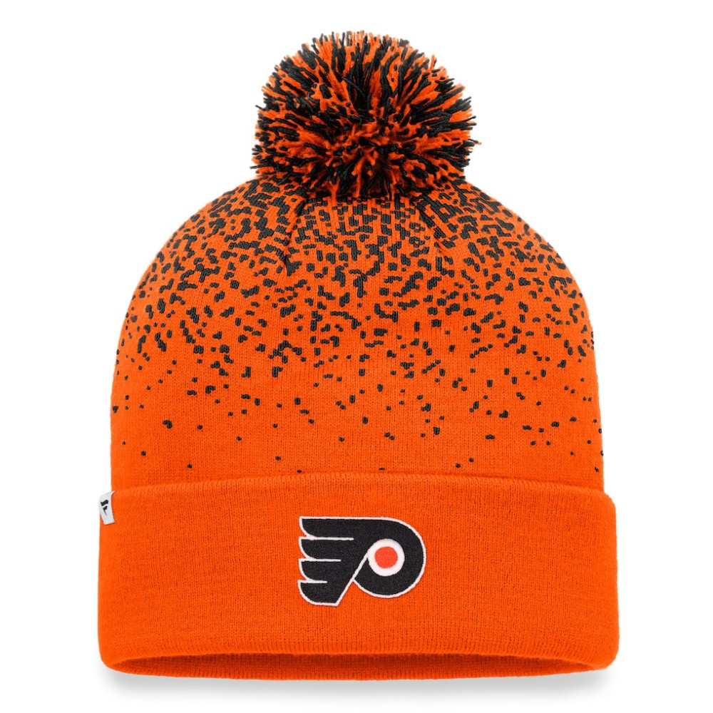 Philadelphia Flyers - Fanatics Iconic Gradient Cuffed Knit Hat with Pom Orange