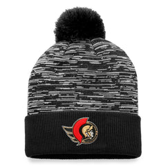 Ottawa Senators - Fanatics Defender Cuffed Knit Hat with Pom Black