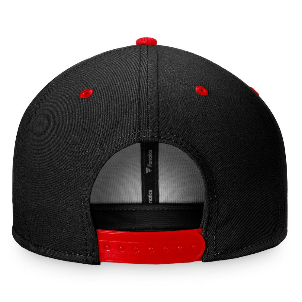 Chicago Blackhawks Fanatics Heritage Retro Two-Tone Snapback Hat Black/Red