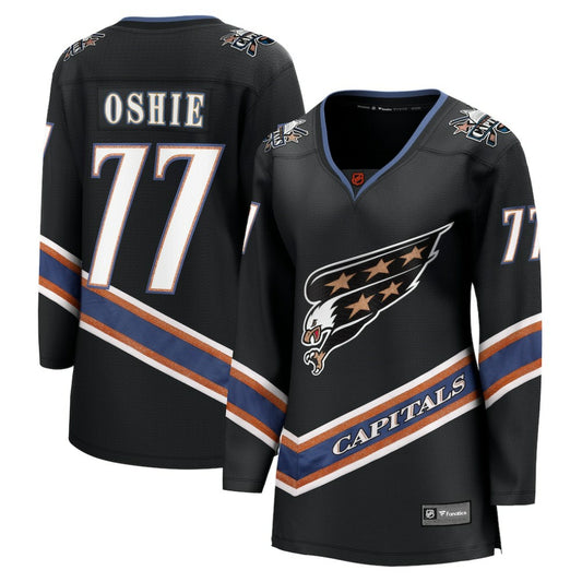 TJ Oshie Washington Capitals Fanatics Women's Special Edition 2.0 Breakaway Player Jersey - Black | NHL Jerseys