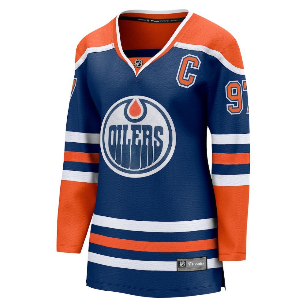 Connor McDavid Edmonton Oilers Fanatics Women's Home Breakaway Jersey - Royal | NHL Jerseys