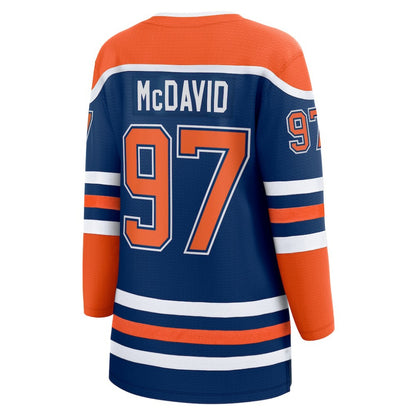 Connor McDavid Edmonton Oilers Fanatics Women's Home Breakaway Jersey - Royal | NHL Jerseys
