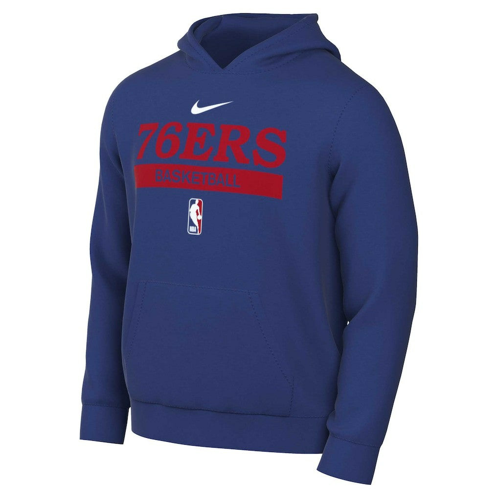 Nike - Philadelphia 76ers 2022/23 Spotlight On-Court Practice Performance Pullover Hoodie - Royal