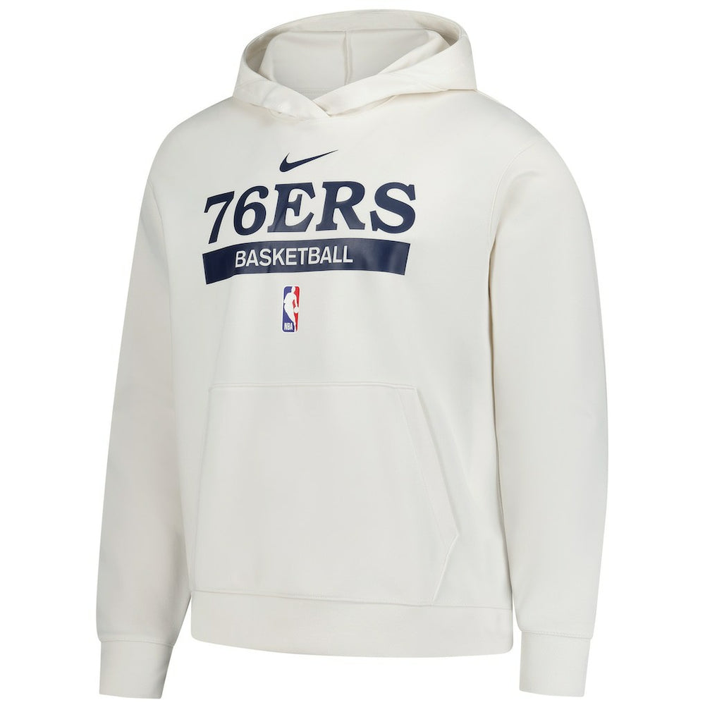 Nike - Philadelphia 76ers 2022/23 Spotlight On-Court Practice Performance Pullover Hoodie - Cream