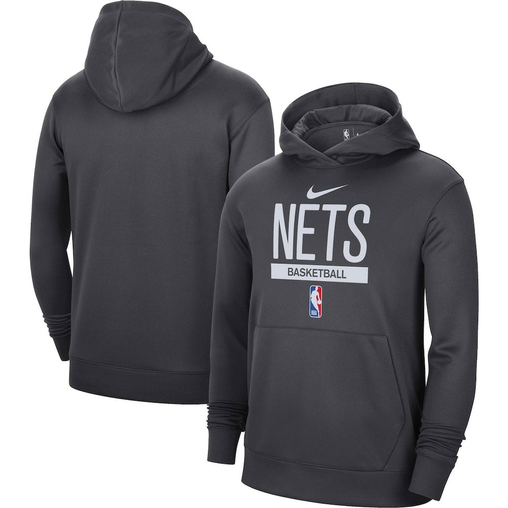Nike - Brooklyn Nets 2022/23 Spotlight On-Court Practice Performance Pullover Hoodie - Anthracite