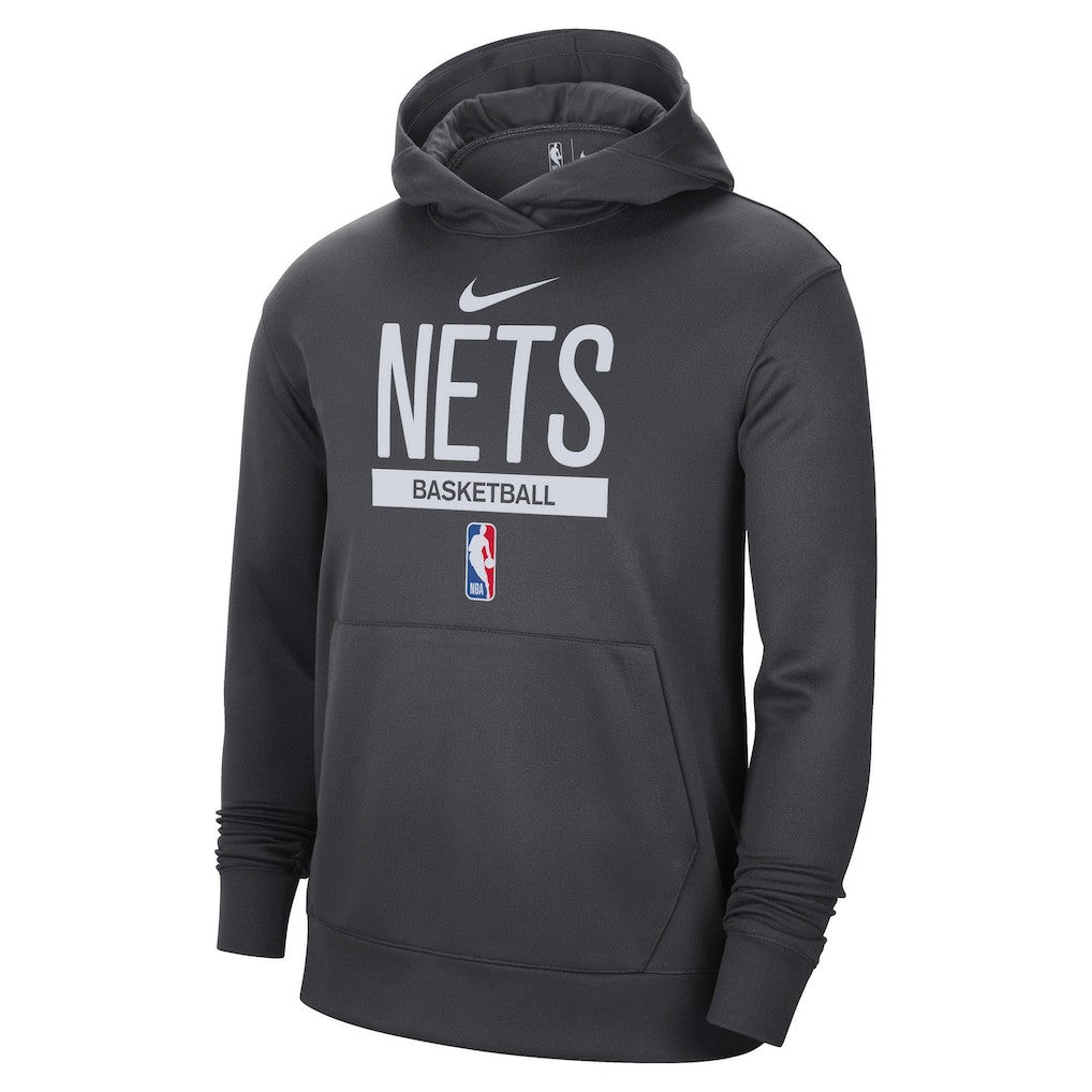 Nike - Brooklyn Nets 2022/23 Spotlight On-Court Practice Performance Pullover Hoodie - Anthracite