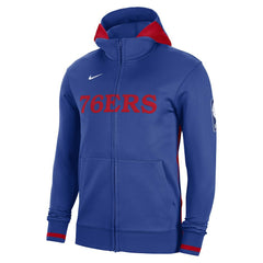 Nike - Philadelphia 76ers Authentic Showtime Performance Full-Zip Hoodie - Royal
