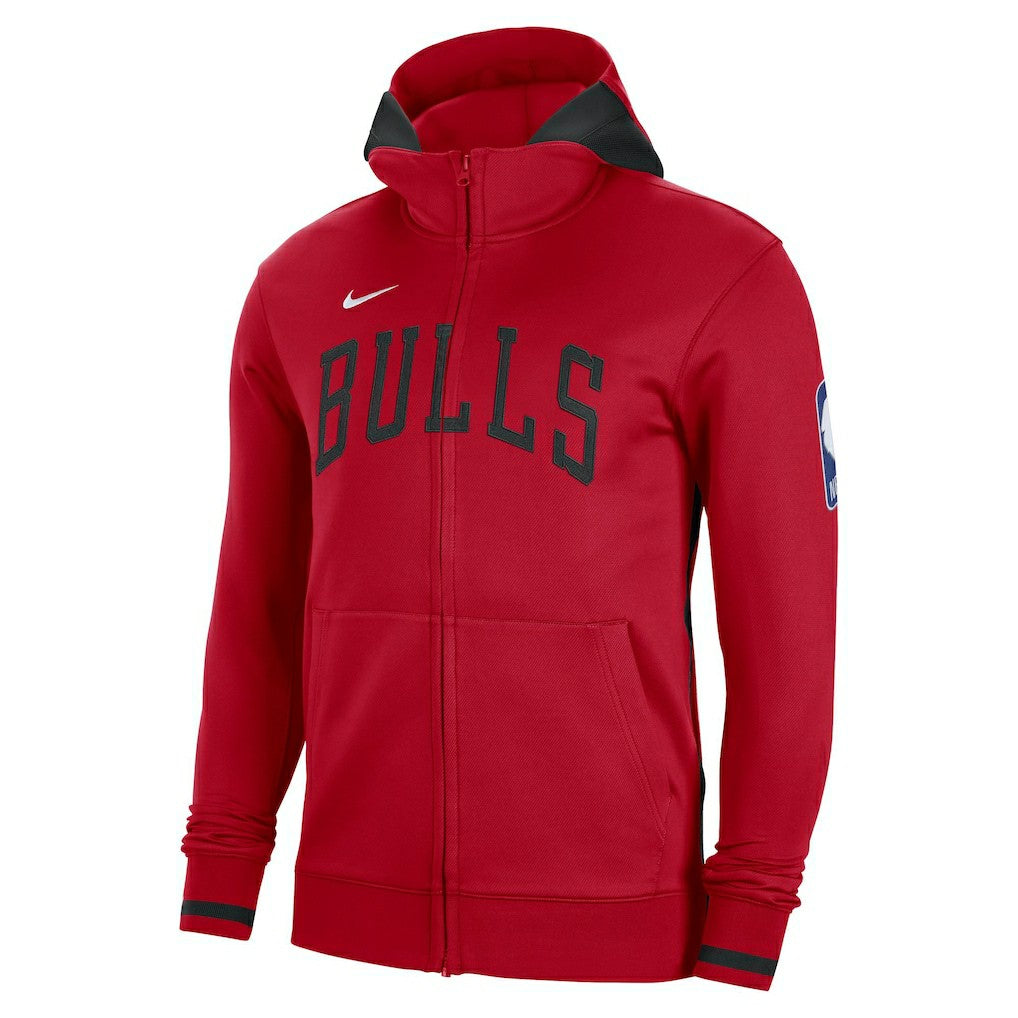 Nike - Chicago Bulls Authentic Showtime Performance Full-Zip Hoodie - Red