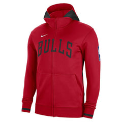 Nike - Chicago Bulls Authentic Showtime Performance Full-Zip Hoodie - Red