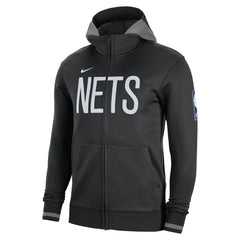 Nike - Brooklyn Nets Authentic Showtime Performance Full-Zip Hoodie - Black