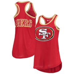 San Francisco 49ers G-III 4Her by Carl Banks Women's Tater Burnout Tank Top Scarlet - NFL