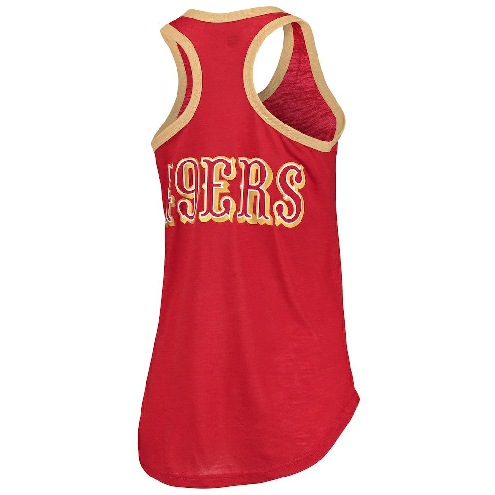 San Francisco 49ers G-III 4Her by Carl Banks Women's Tater Burnout Tank Top Scarlet - NFL