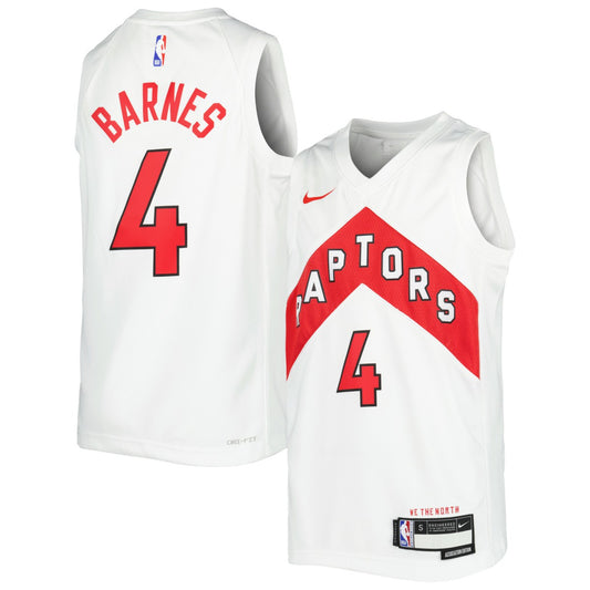 Scottie Barnes Toronto Raptors Youth Swingman Jersey - Association Edition - White | NBA Jerseys