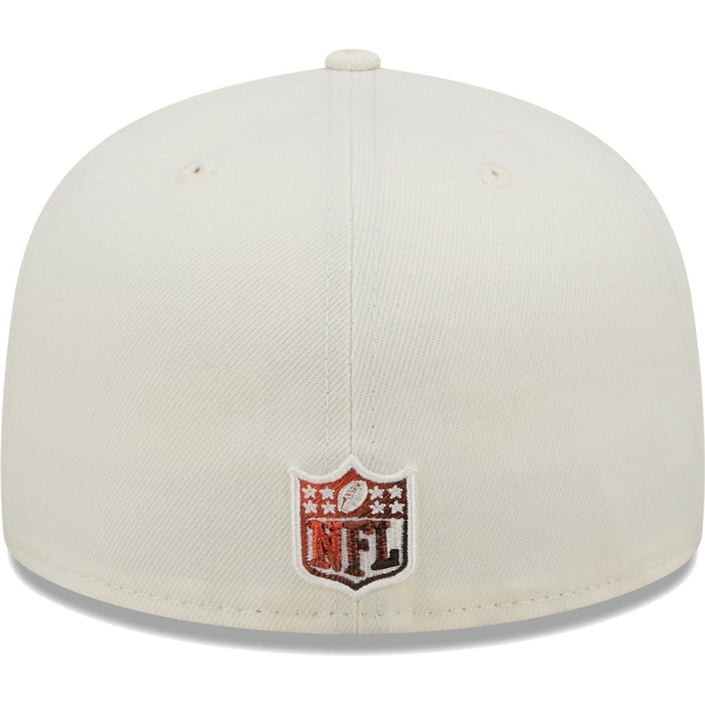 Cleveland Browns New Era Chrome Color Dim 59FIFTY Fitted Hat Cream - NFL