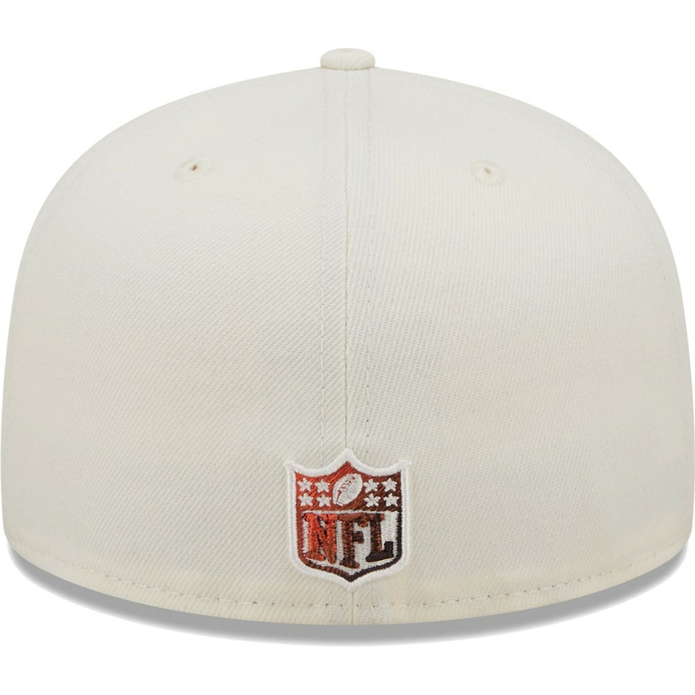 Cleveland Browns New Era Chrome Color Dim 59FIFTY Fitted Hat Cream - NFL